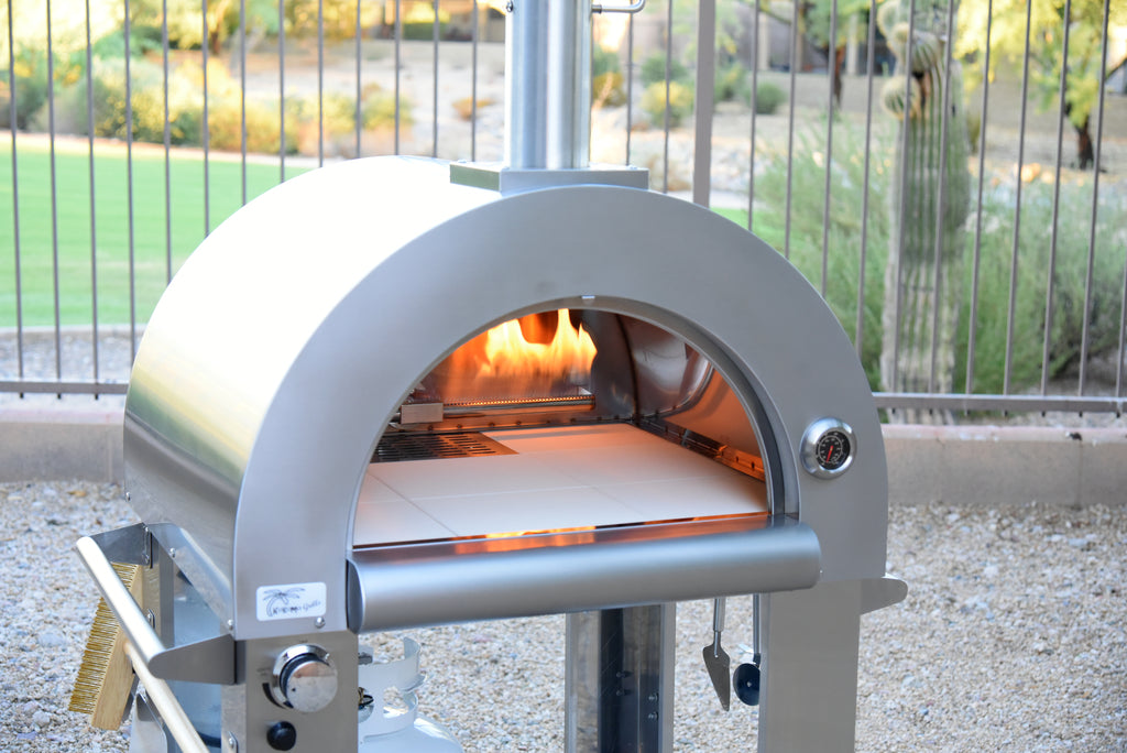 Kokomo 32” Wood, LP & NG Pizza Oven – Stainless Steel Outdoor Cooking System