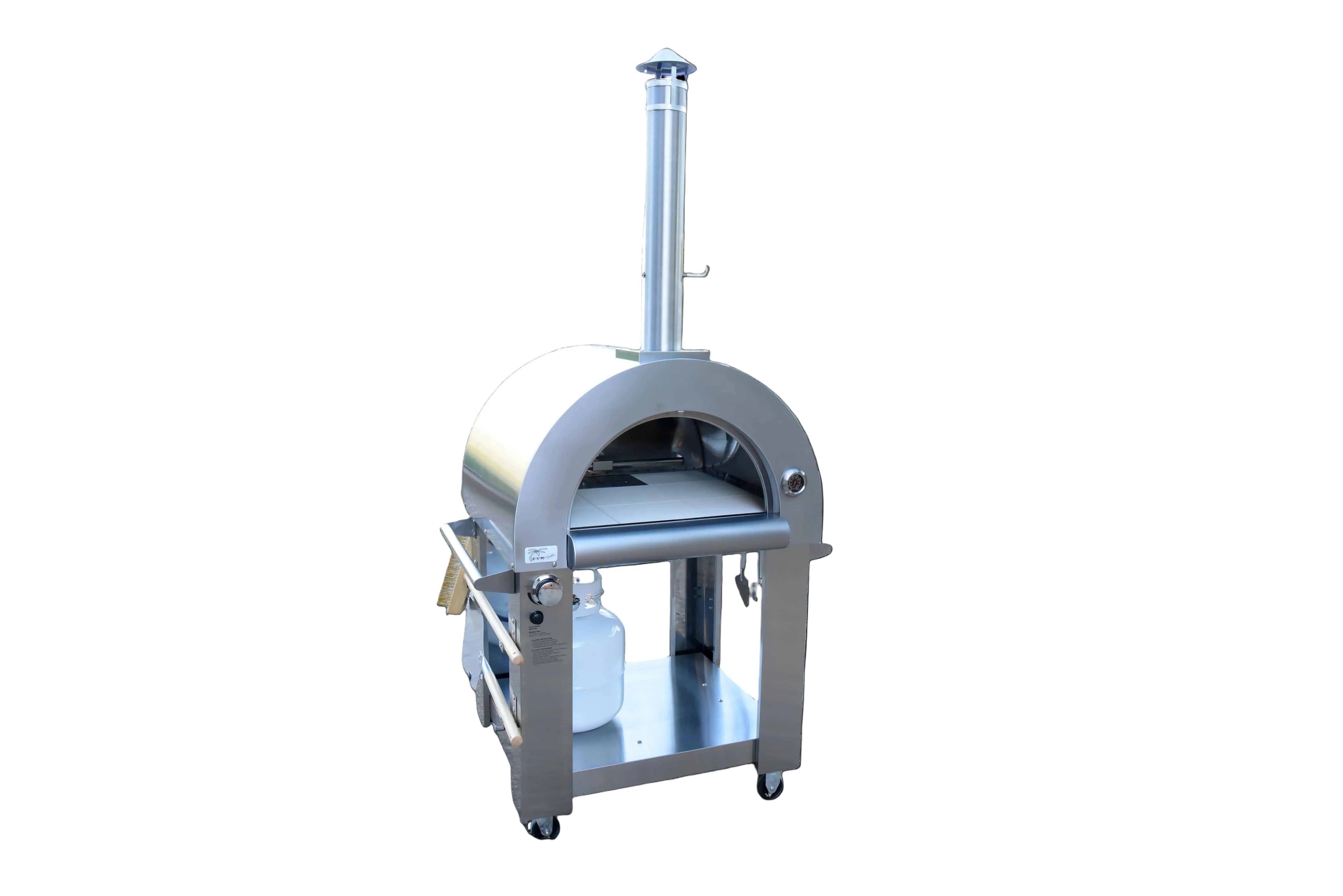 Kokomo 32” Wood, LP & NG Pizza Oven – Stainless Steel Outdoor Cooking System