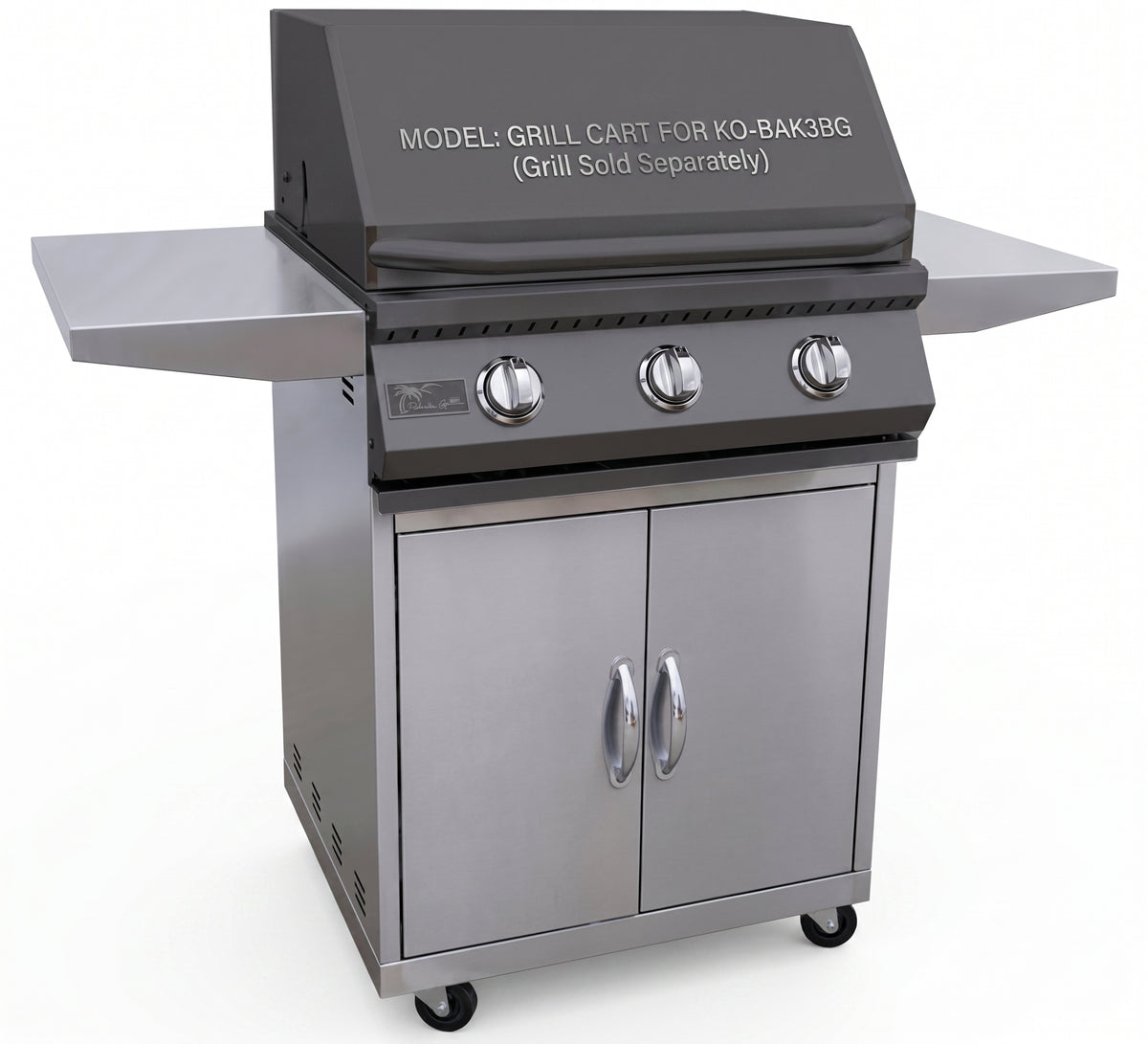 KoKoMo Premium 3-Burner 26" Cart Model BBQ Grill