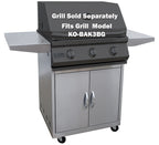 Premium 3-Burner 26" Cart Model BBQ Grill