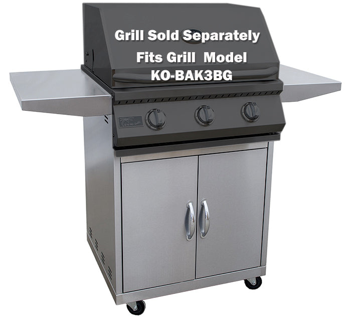 Premium 3-Burner 26" Cart Model BBQ Grill
