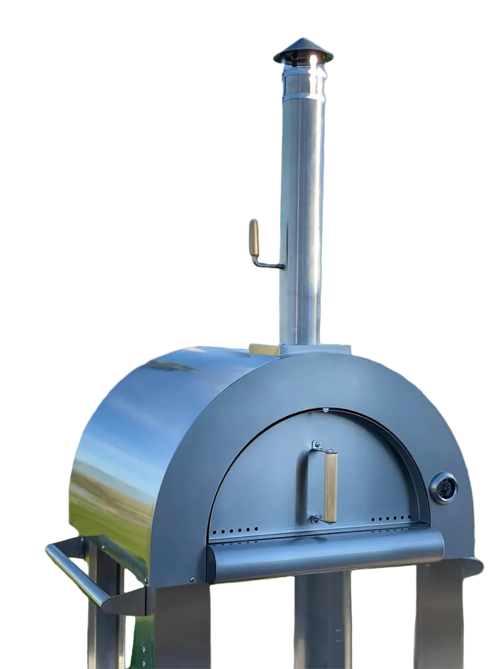Kokomo 32-Inch Stainless Steel Wood-Fired Pizza Oven