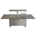 Cinetico Smart Dining Table, Sandstone Black, 5.3 cu.ft fridge and freezer with Bluetooth control